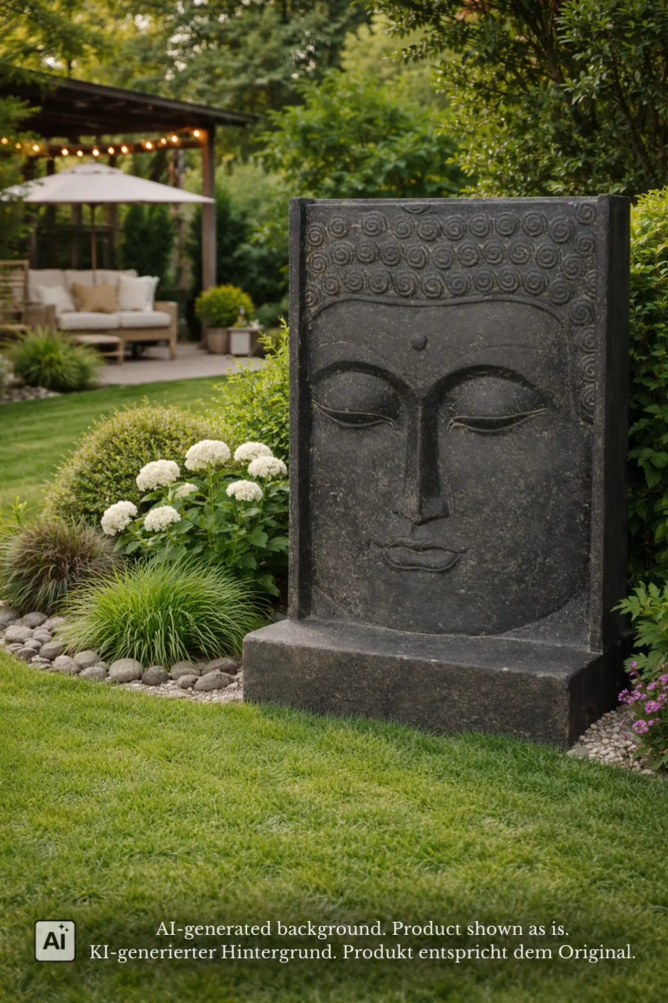  Product image 1 of the product “Water feature Buddha Head relief, 80cm ”